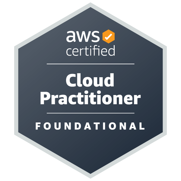 Amazon Cloud Practitioner Certified logo